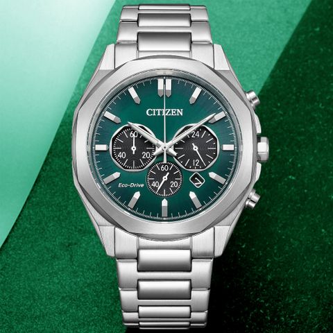 CITIZEN星辰 Chronograph系列 光動能 時尚計時腕錶 41mm/CA4590-81X