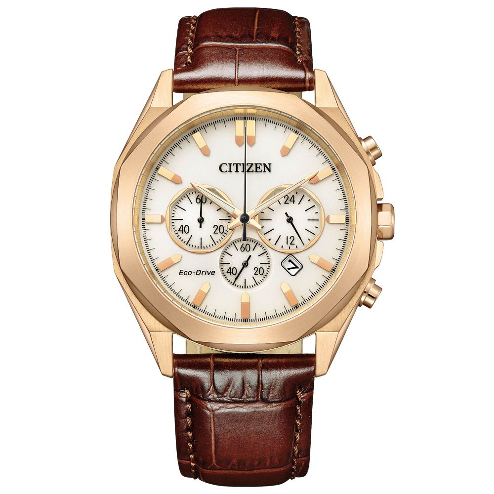 CITIZEN 星辰 Chronograph 光動能 時尚計時腕錶 禮物推薦 送禮首選 CA4593-15A