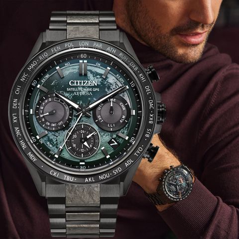 CITIZEN 星辰 限量HAKUTO-R 限定款 GPS衛星錶 光動能 手錶 男錶-44.6mm CC4065-61Y