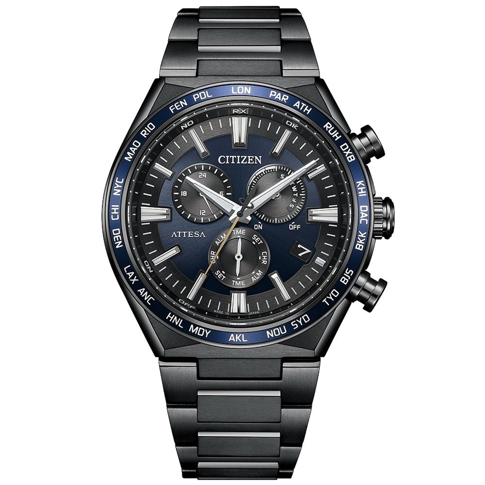 CITIZEN 星辰 GENTS 電波計時 光動能 鈦金屬腕錶 雙11 特惠 CB5967-66L