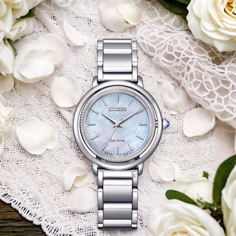 Citizen 星辰 錶 L系列 光動能錶 珍珠母貝 女錶 手錶 Em1100 84d Pchome 24h購物