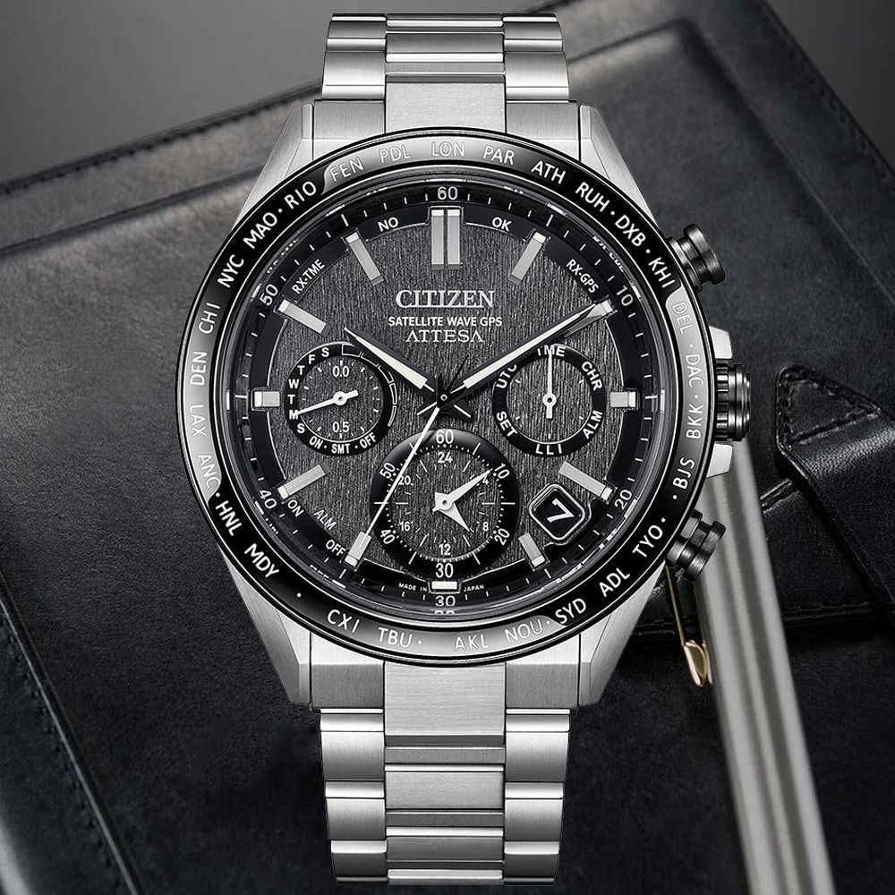 CITIZEN 星辰 GENTS GPS衛星對時 鈦金屬 光動能腕錶 禮物推薦 送禮首選 CC4058-67X