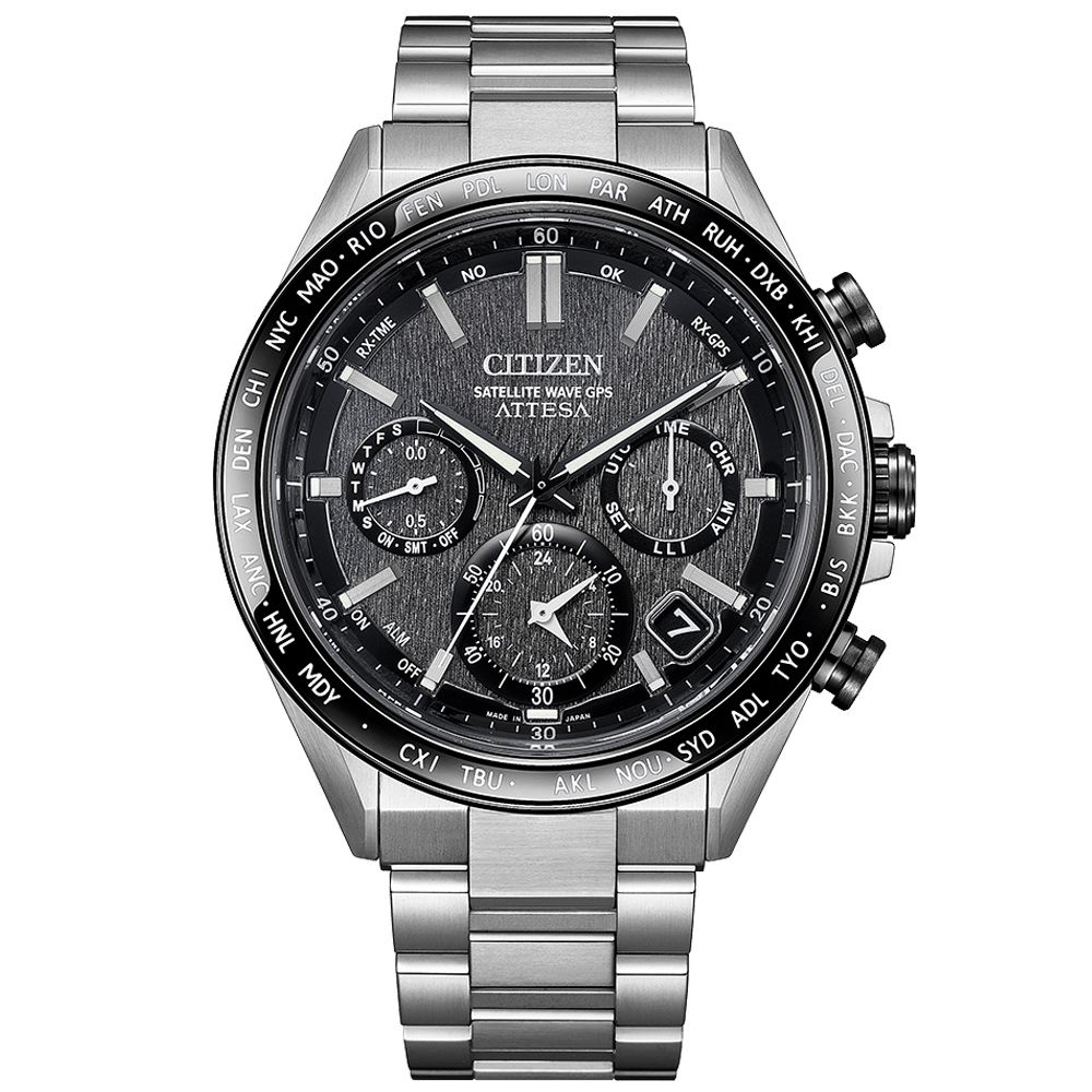 CITIZEN 星辰 GENTS GPS衛星對時 鈦金屬 光動能腕錶 禮物推薦 送禮首選 CC4058-67X