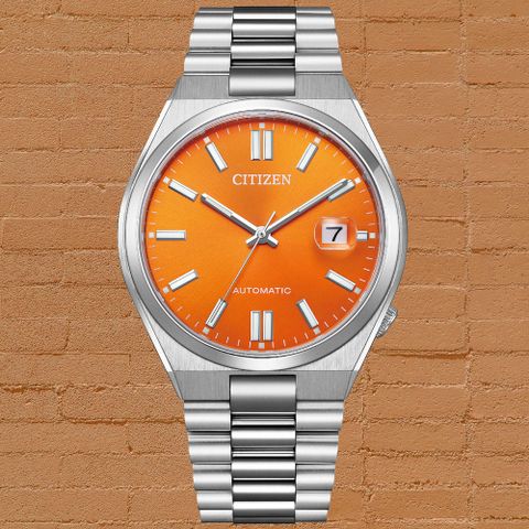 CITIZEN星辰 Mechanical系列 台灣限量 青春撞色 簡約機械腕錶 40mm/NJ0151-88Z