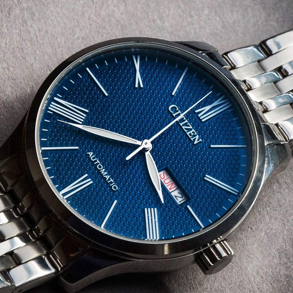 CITIZEN 星辰   NH8350-59L 日期星期顯示 商務 經典 優雅 紳士 搭配 日系 機械 銀藍 不鏽鋼 手錶