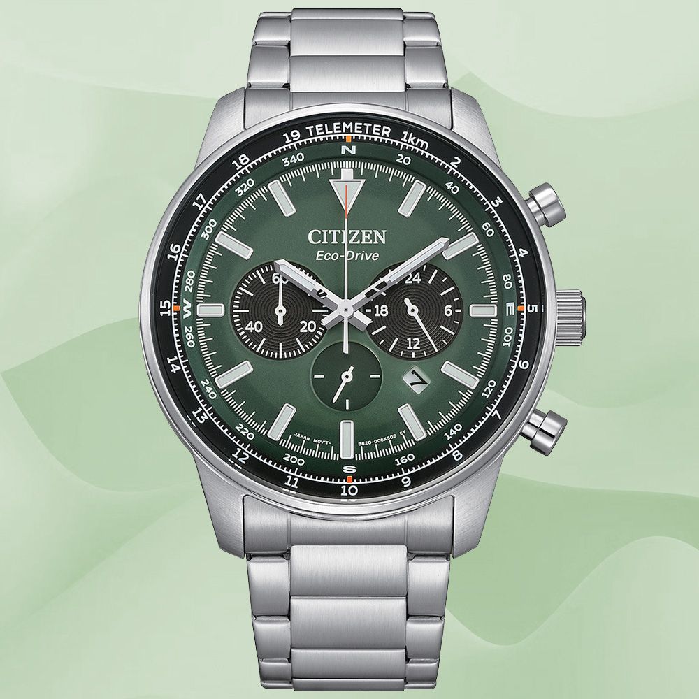 CITIZEN 星辰 Chronograph 光動能 時尚計時腕錶 雙11 特惠 CA4500-91X