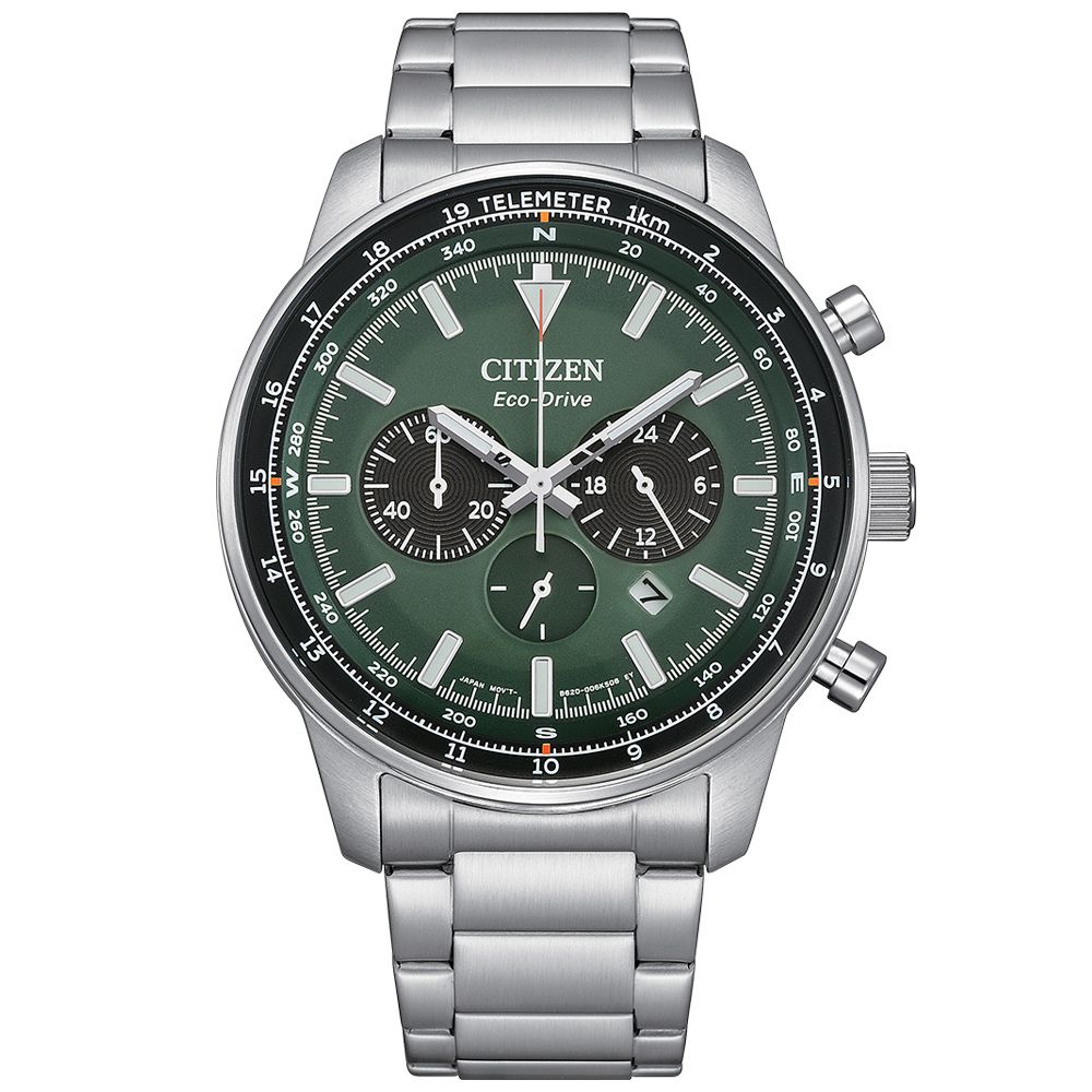 CITIZEN 星辰 Chronograph 光動能 時尚計時腕錶 雙11 特惠 CA4500-91X