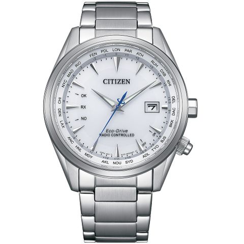 CITIZEN 星辰 亞洲限定 光動能電波萬年曆手錶 CB0270-87A