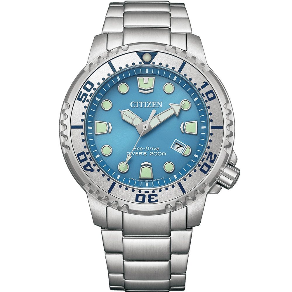 CITIZEN 星辰   PROMASTER MARINE冰川藍光動能200米潛水錶BN0165-55L