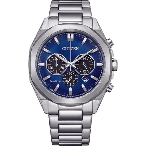 CITIZEN 星辰 Chronograph 光動能計時腕錶-41mmCA4590-81L