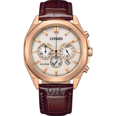 CITIZEN 星辰 Chronograph 光動能計時腕錶-41mmCA4593-15A