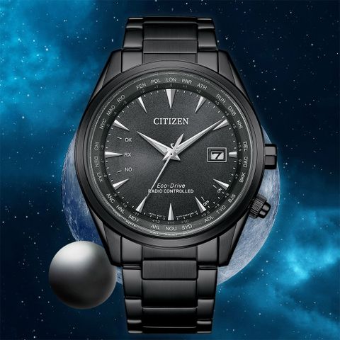 CITIZEN 星辰 父親節推薦款 光動能電波萬年曆手錶 CB0275-83E