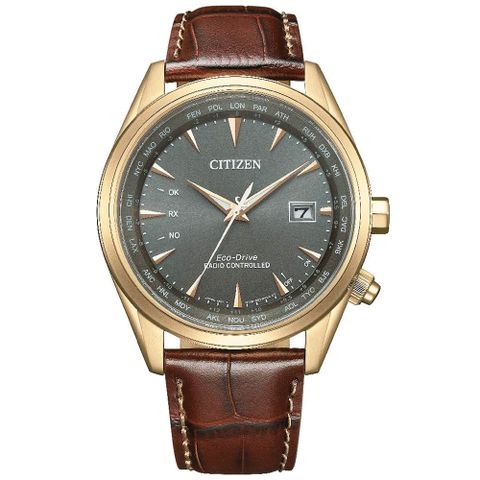 CITIZEN 星辰 GENTS 卓凡品味電波萬年曆光動能男錶/43mm(CB0273-11H)