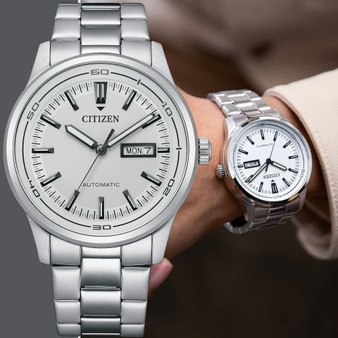 CITIZEN 星辰 限量 Day-Date 日曆機械錶 NH8400-87A
