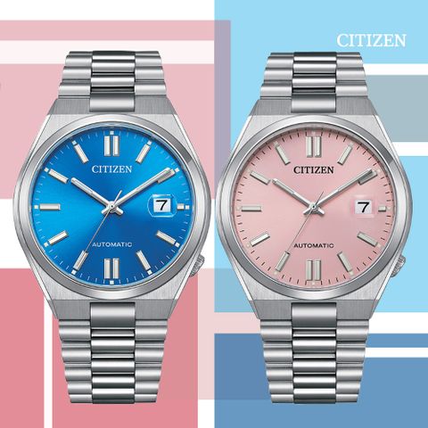 CITIZEN 星辰 Mechanical x PANTONE限定 色彩密語 機械對錶 NJ0158-89L/NJ0158-89X 防水50米