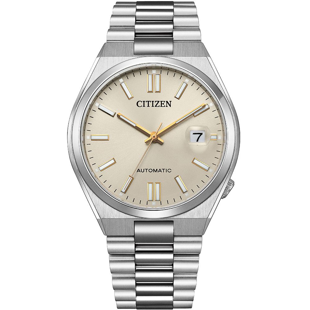 CITIZEN 星辰 限量款款青春撞色機械錶/燕麥色/40mm/NJ0151-88W