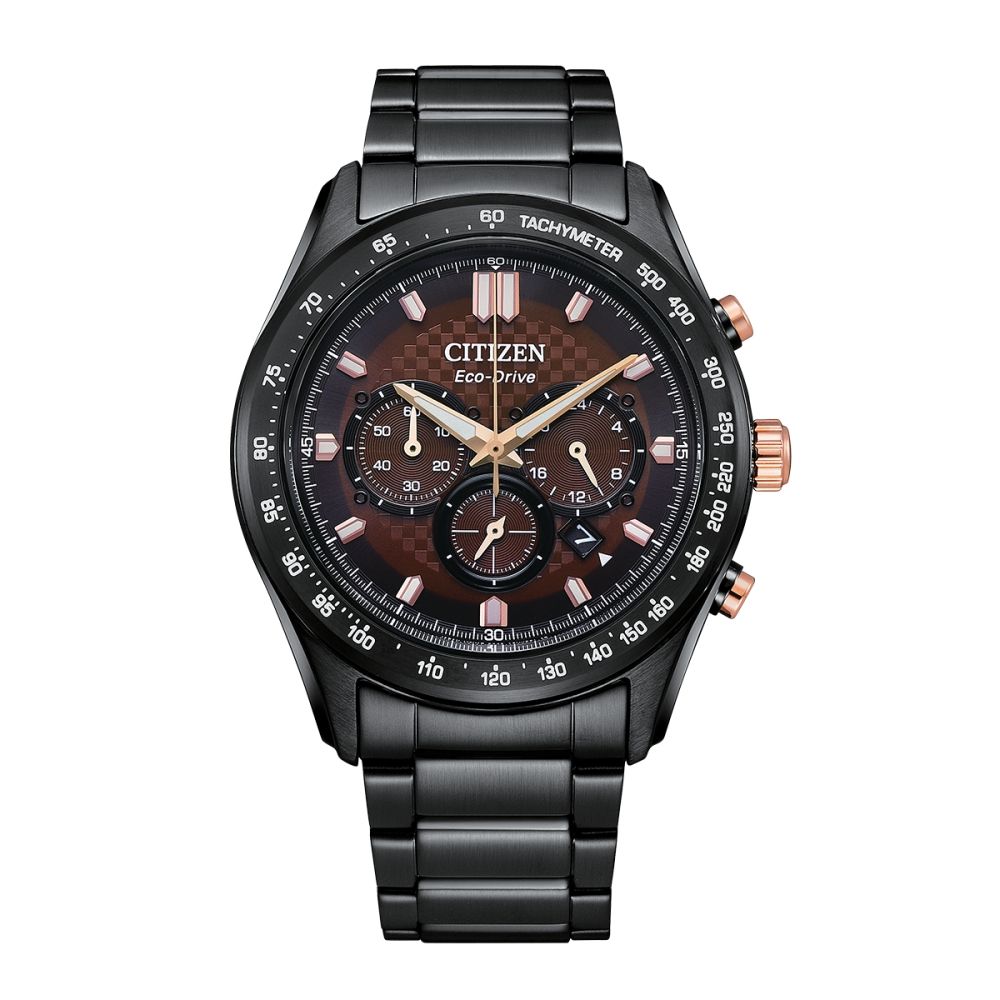 CITIZEN 星辰  準確時刻三眼計時光動能腕錶CA4534-81X