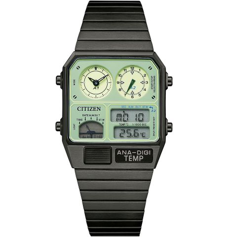 母親感恩月▼送禮推薦CITIZEN 星辰 夜光型者 ANA-DIGI TEMP 80年代復古設計手錶 指針/數位/溫度顯示 JG2147-85X