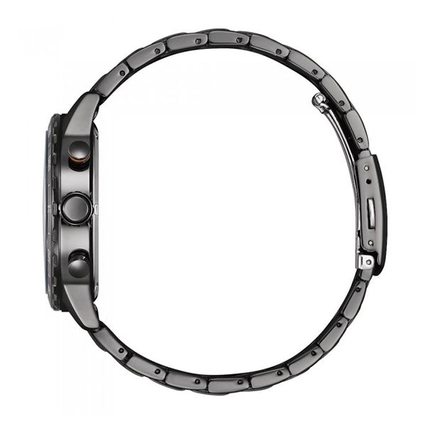 CITIZEN 星辰光動能軍事風三眼計時錶/綠X灰/43.5mm/AT2527-80X