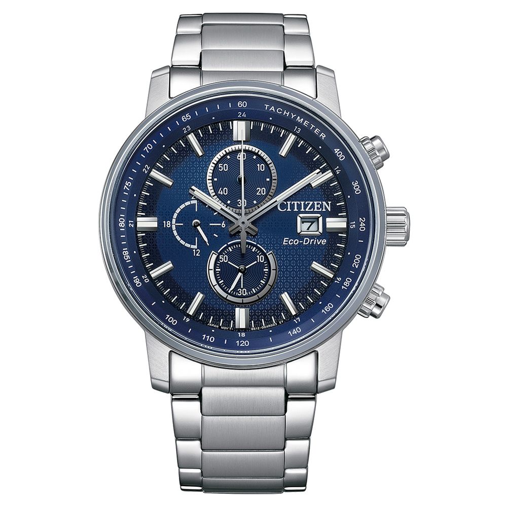 CITIZEN 星辰   Chronograph亞洲限定 光動能 碼錶計時腕錶-藍43mm CA0840-87L