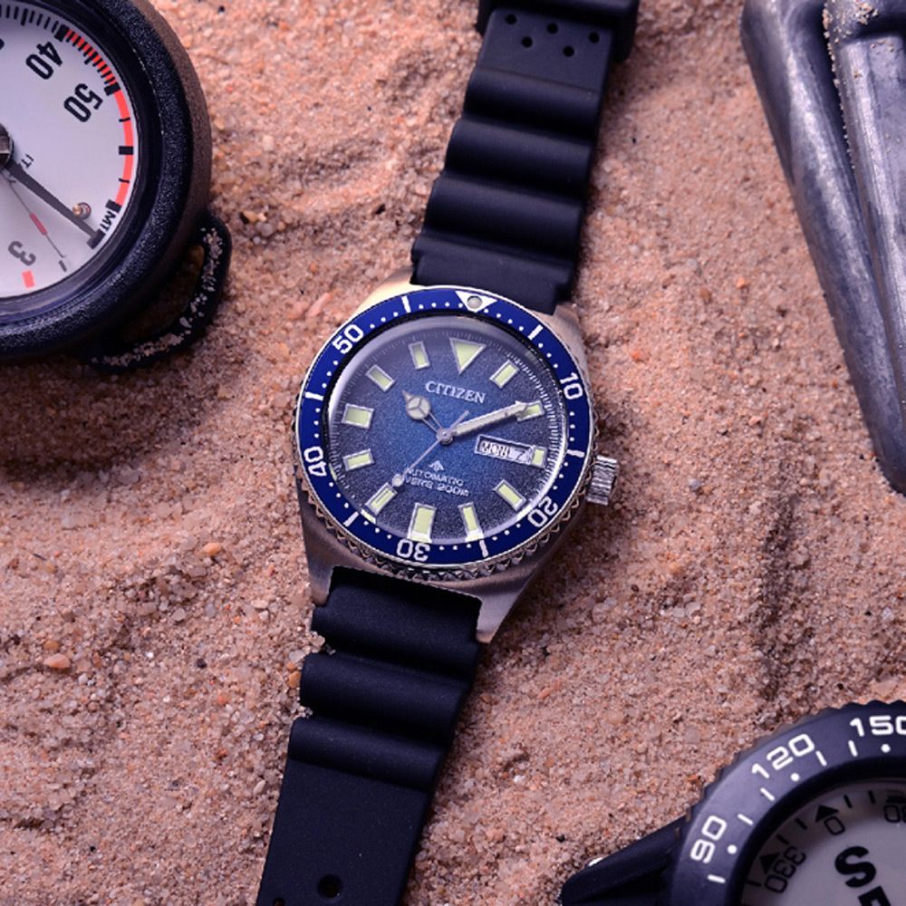 CITIZEN 星辰   PROMASTER 時尚玩色200米機械潛水錶/41mm(NY0129-07L)