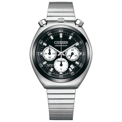 CITIZEN 星辰 Chronograph Tsunokurono/白熊貓計時手錶AN3660-81E