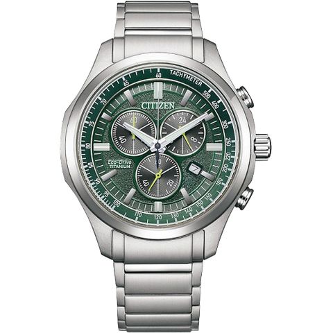 CITIZEN星辰 GENTS系列 光動能 鈦金屬計時腕錶(AT2530-85X)/43mm