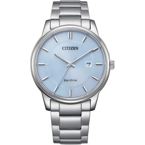 CITIZEN 星辰 光動能都會時尚男錶/冰河藍/40mm/BM6978-77L