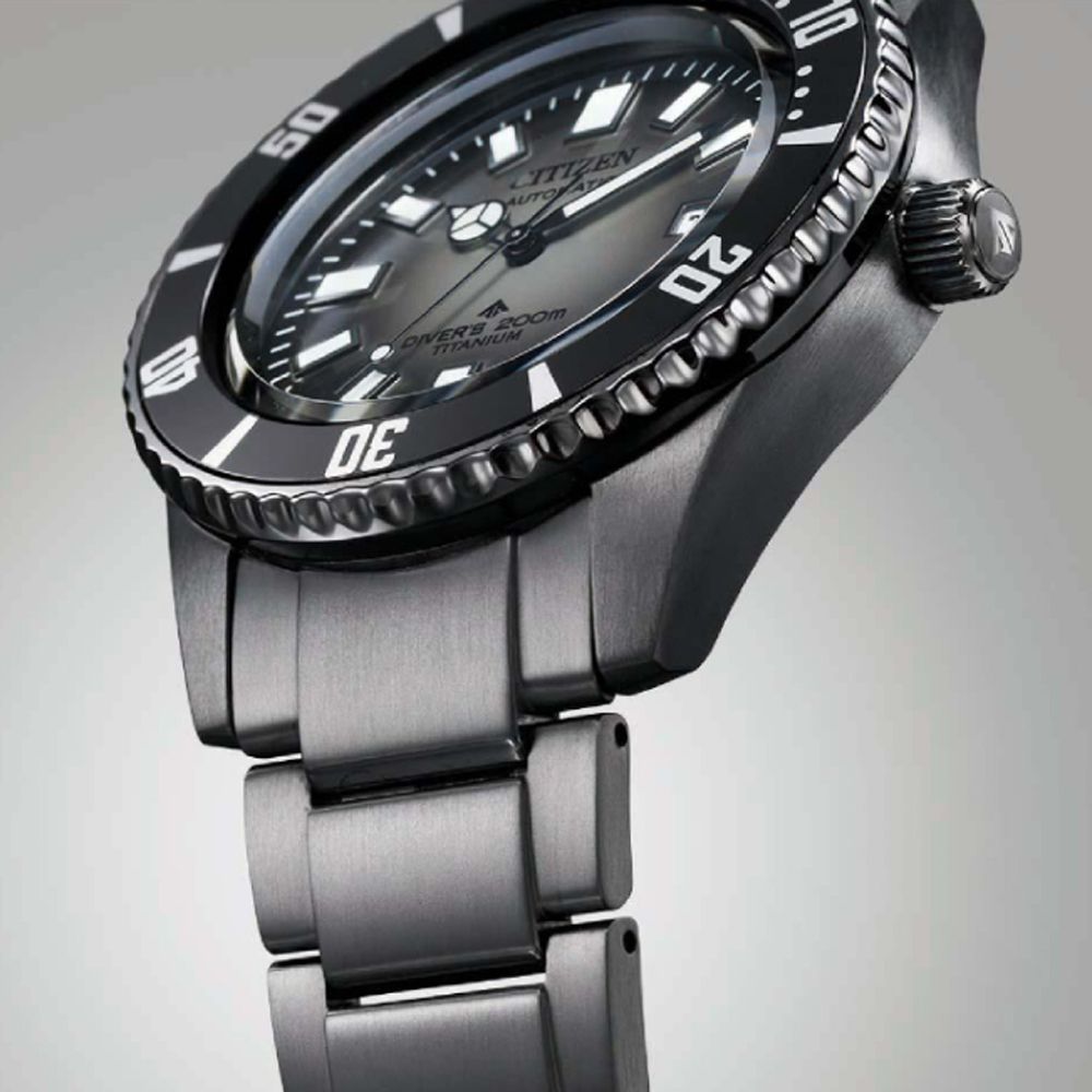 CITIZEN 星辰 PROMASTER限量 鈦金屬 復刻1977潛水抗磁機械錶 男錶-黑41mm NB6025-59H 父親節 送禮