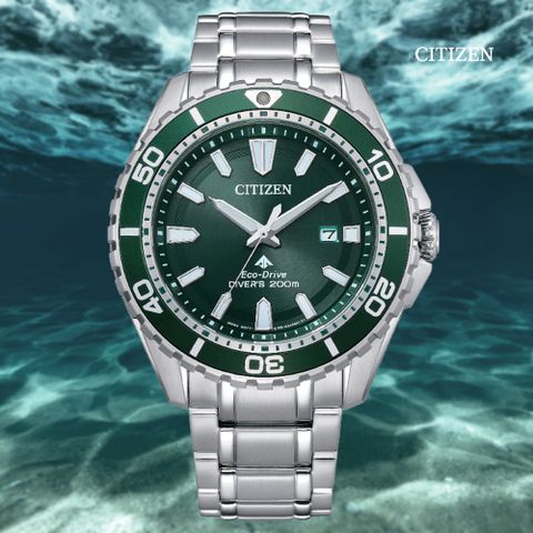 CITIZEN 星辰 PROMASTER 光動能 不鏽鋼潛水錶-44.5mm(BN0199-53X)