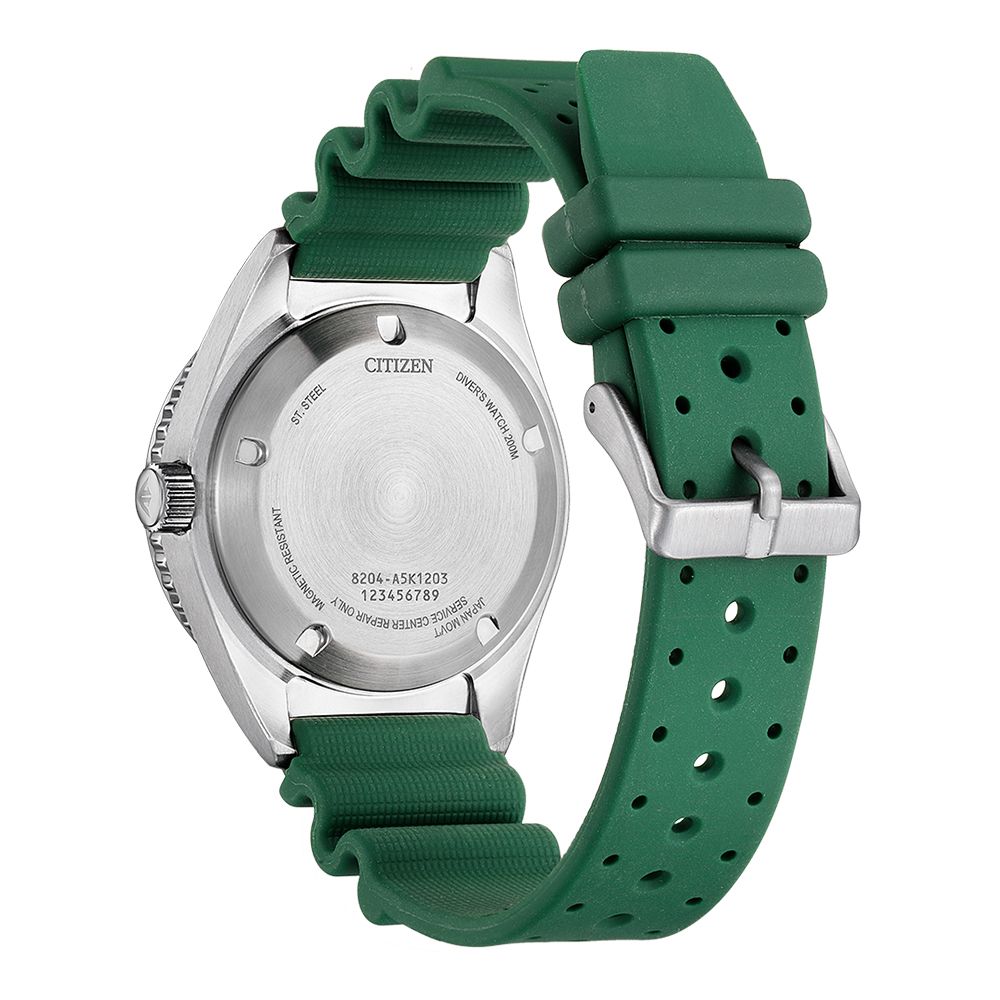 CITIZEN 星辰 PROMASTER 征服潛水炫彩機械錶/碧藻綠/41mm/NY0121-09X