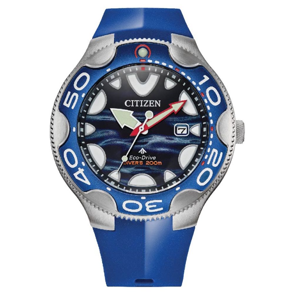 CITIZEN 星辰   PROMASTER 鯨鯊 虎鯨 光動能防水200米潛水錶-藍色 46mm(BN0238-02L)