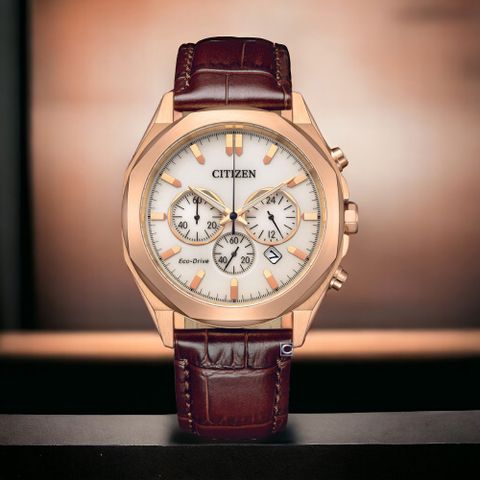 CITIZEN 星辰 Chronograph 光動能計時腕錶-41mm CA4593-15A