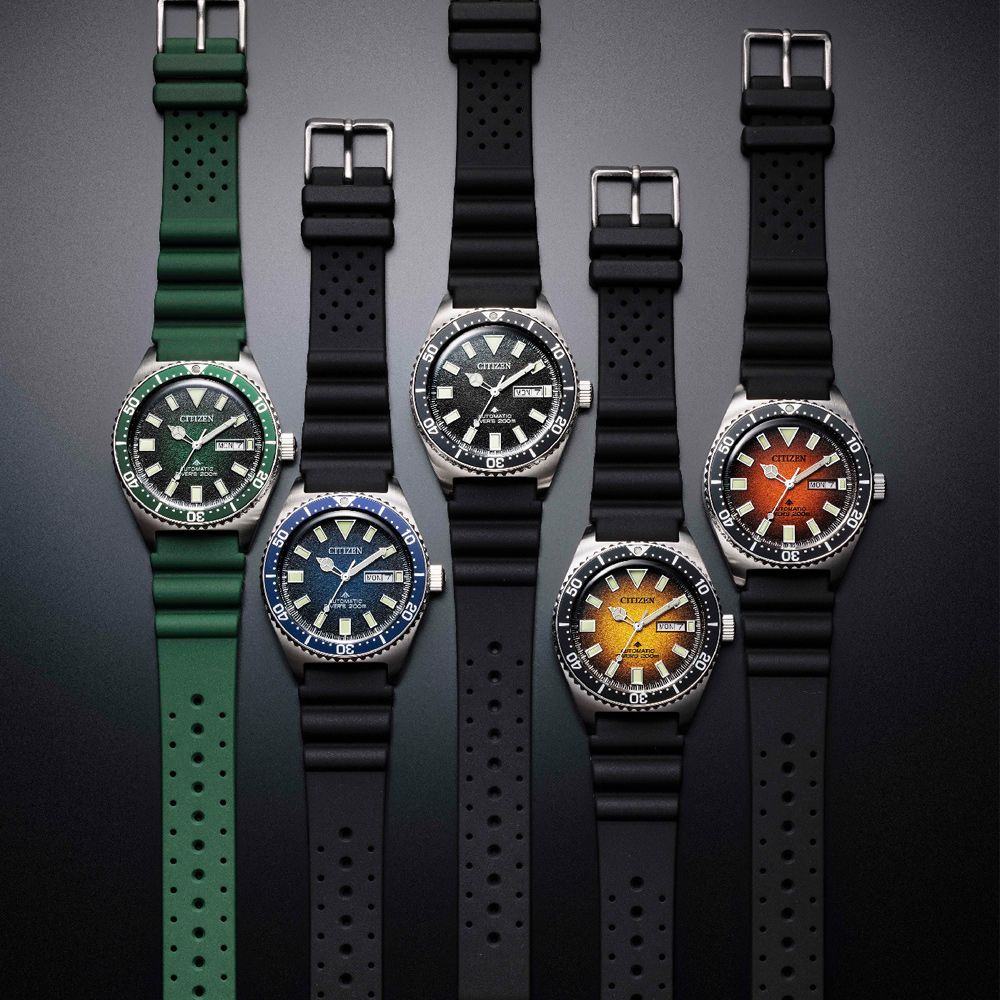 CITIZEN 星辰 PROMASTER 征服潛水炫彩機械錶/暗潮黑/41mm/NY0120-01E