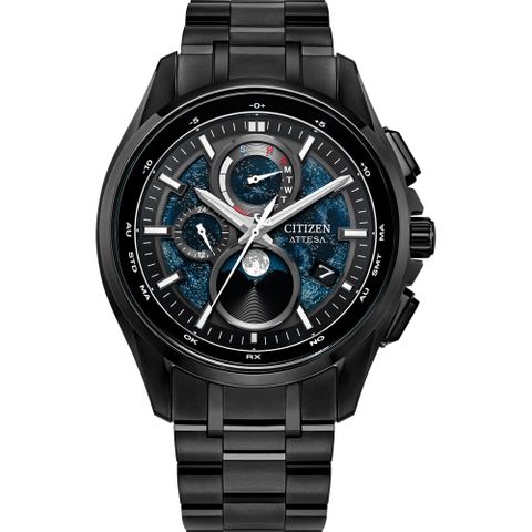 CITIZEN 星辰 GENTS系列 HAKUTO-R限定鈦金屬光動能月相電波腕錶BY1008-67L