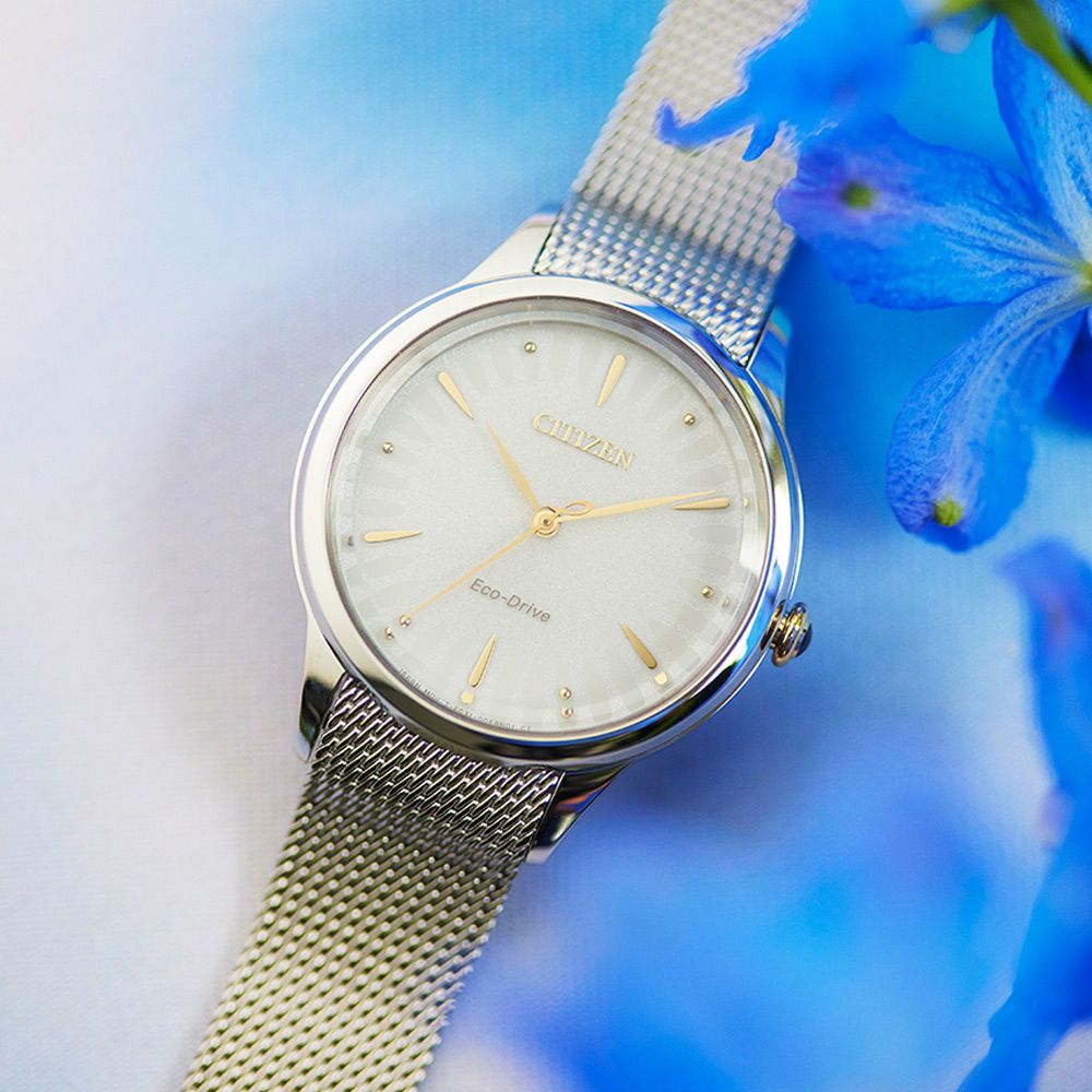 CITIZEN 星辰    L廣告款自信之美光動能女錶(EM0814-83A)