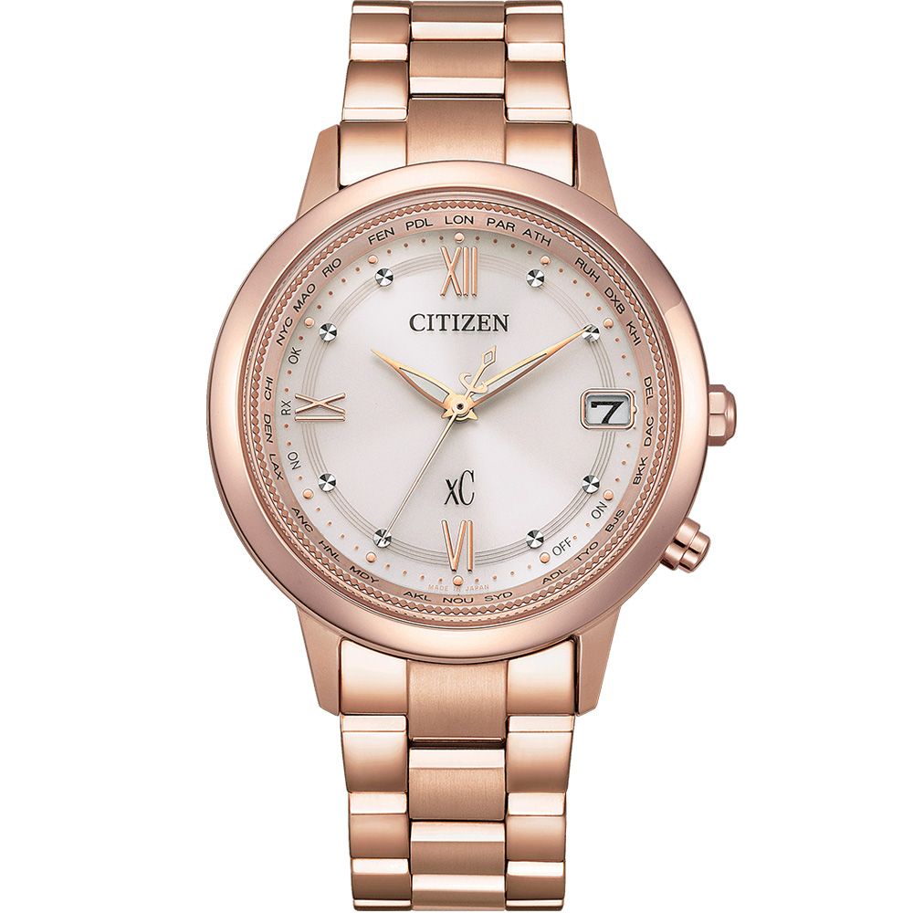 CITIZEN 星辰   xC 廣告限定款五局電波時尚錶-CB1132-51W