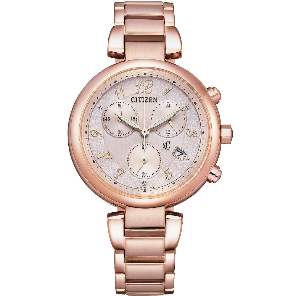 CITIZEN 星辰 XC 心蕊 七夕情人節推薦 亞洲限定 光動能計時女錶 FB1452-66X