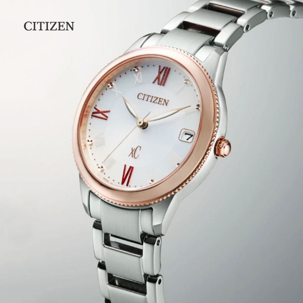 CITIZEN 星辰   xC 亞洲限定款 光動能淑女腕錶-雙色 32mm (EO1234-51A 防水50米)