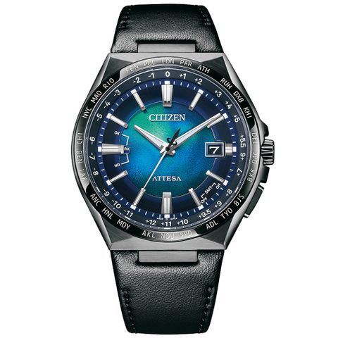 CITIZEN 星辰 千彩之海萬年曆光動能電波腕錶/CB0215-18L限量