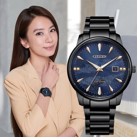 CITIZEN 星辰 Hebe田馥甄配戴款 天川銀河 光動能都會女性手錶 中性錶 BM7595-89L