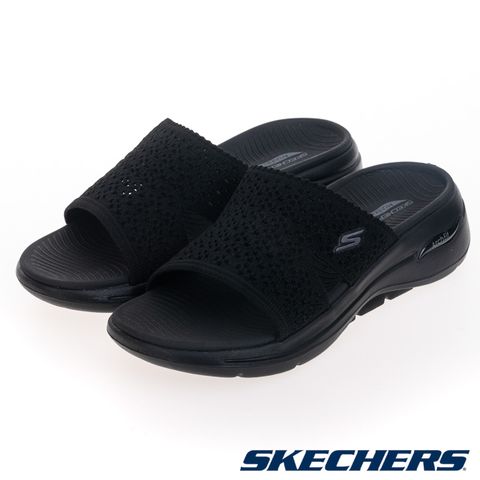 SKECHERS 女鞋 健走系列 涼拖鞋 GO WALK ARCH FIT SANDAL - 140832BBK