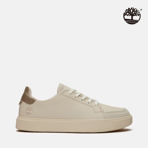 Timberland 女款白色低筒皮革休閒鞋|A41JXEM3