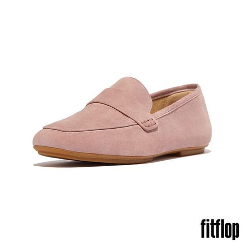 FitFlop DELICATO 麂皮方頭樂福鞋-女(藕粉色)