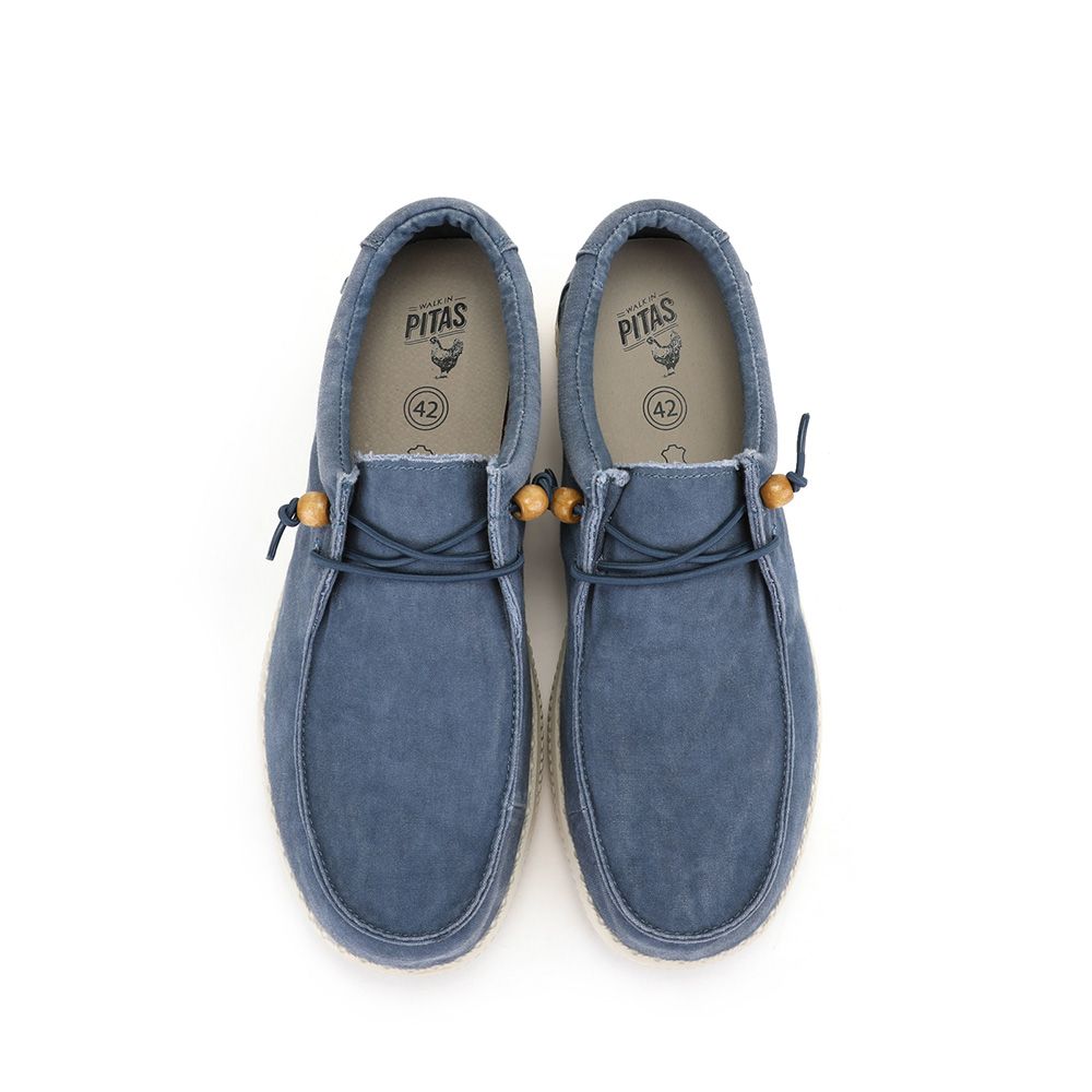 Walk In Pitas 女鞋 WP150 WALLABI WASHED 超輕量懶人鞋(PI2428-005 地中海蔚藍)