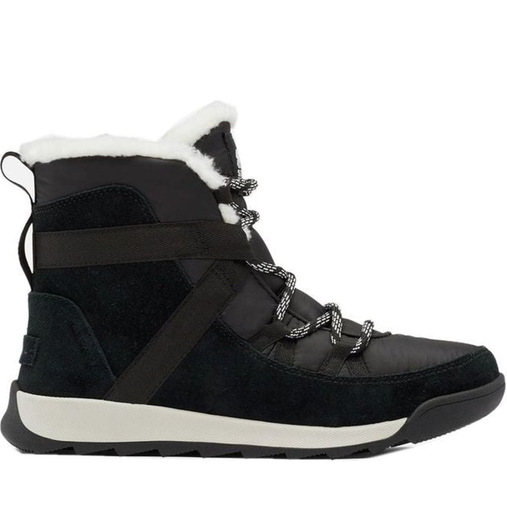 SOREL WHITNEY II 毛絨黑色防水雪靴短靴 雪地靴 防水雪靴 女靴 女鞋 WHITNEY II FLURRY  BOOTS