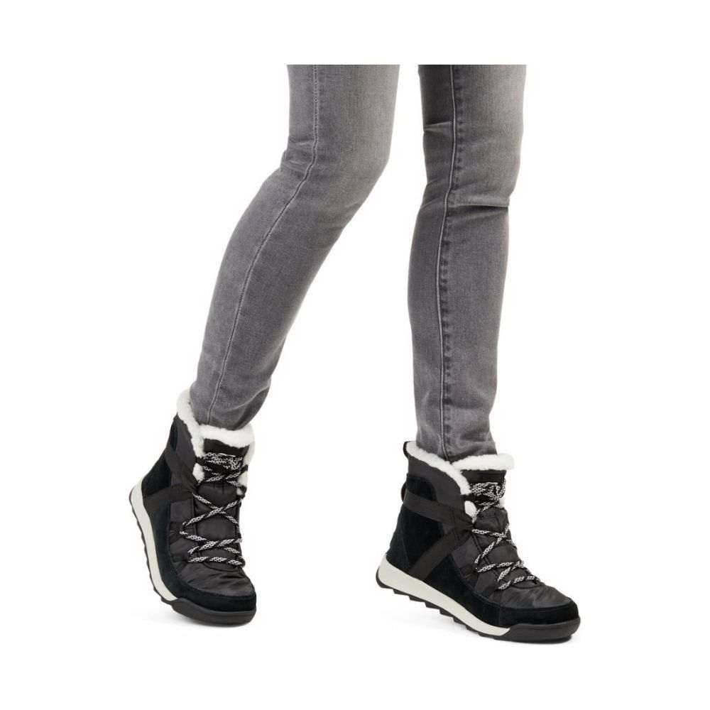 SOREL WHITNEY II 毛絨黑色防水雪靴短靴 雪地靴 防水雪靴 女靴 女鞋 WHITNEY II FLURRY  BOOTS