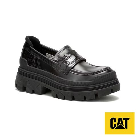 Caterpillar 卡特 HARDWEAR LOAFER 學院風厚底樂福鞋 女鞋－黑