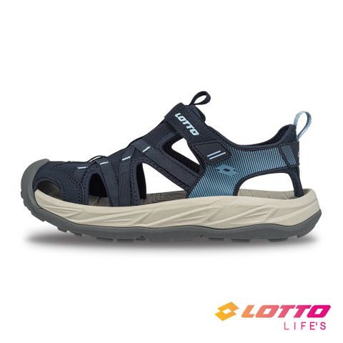LOTTO 樂得 【 義大利】女 悠活護趾涼鞋(深藍)