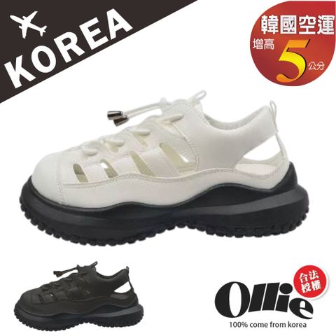 Ollie 韓國空運獨家訂製羅馬涼鞋運動涼鞋時尚魚骨鞋涼托鞋(現貨/快速出貨/獨家7290-08)